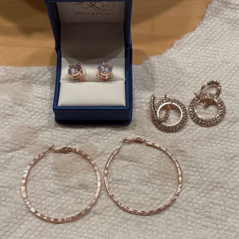 Elegant Rose Gold Jewelry Set